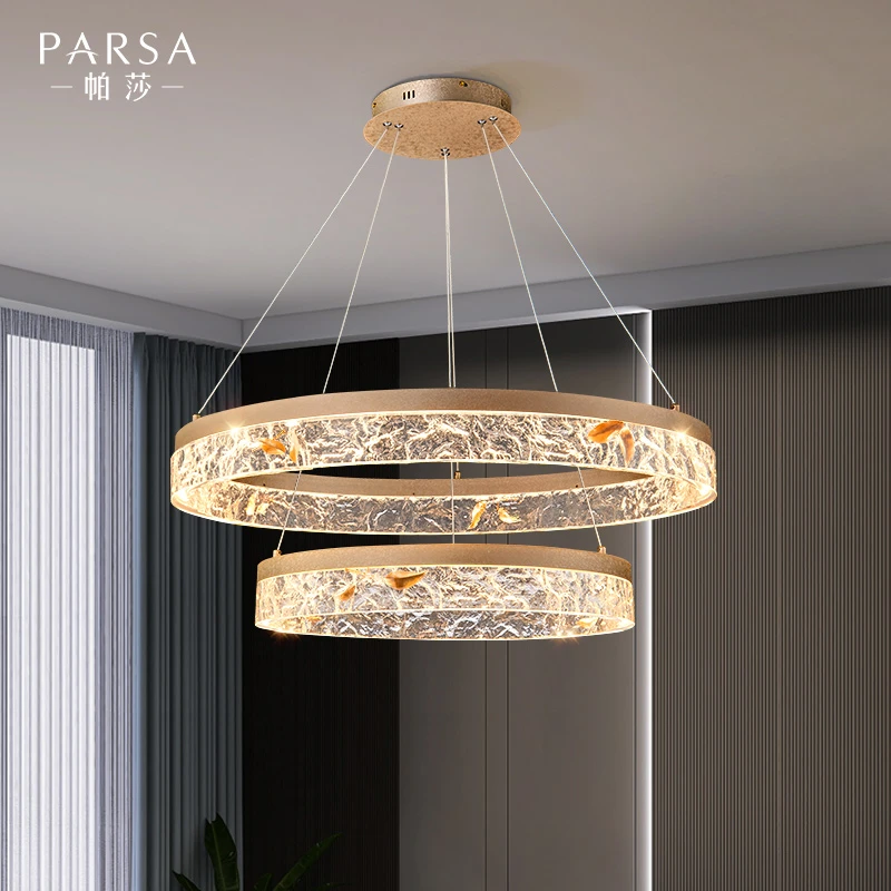 帕莎轻奢创意简约客厅吊灯家用餐厅后现代房间大气圆形主卧室灯具