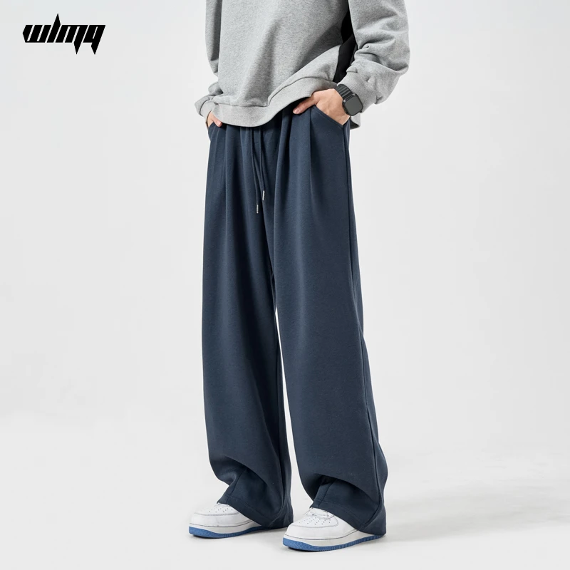 男生秋冬穿搭休闲宽松运动裤亿万少年百搭潮流直筒阔腿裤新款卫裤