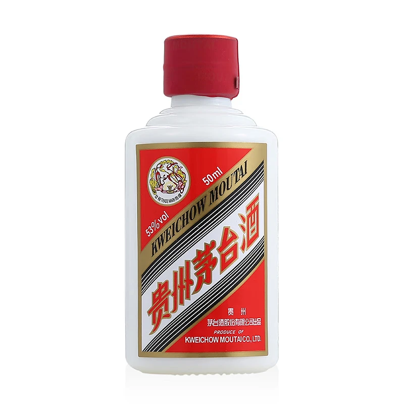 MOUTAI/茅台飞天茅台（光瓶无盒）小酒酱香型白酒SC53度50ml