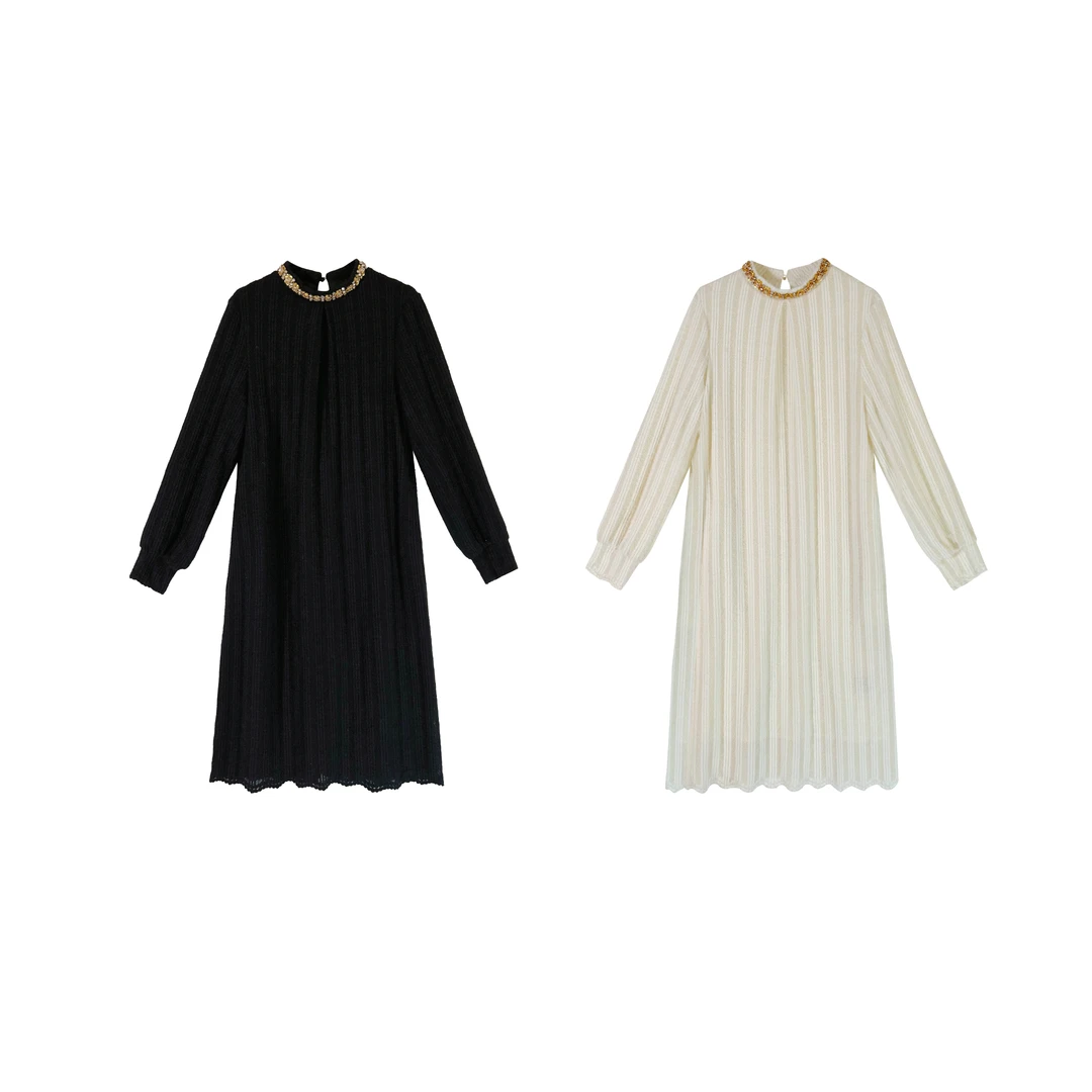 【向姐】【岁月静美】时尚百搭气质显瘦设计科连衣裙L223-2