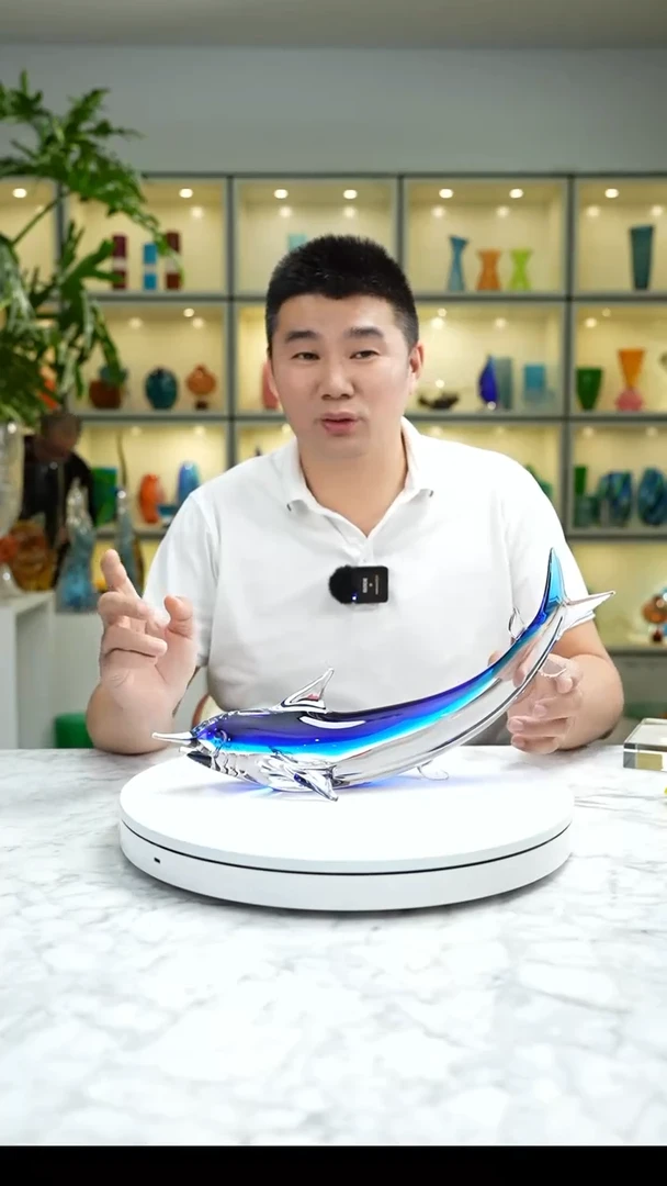 【闪购商品】琉璃手工艺品福利鱼摆件