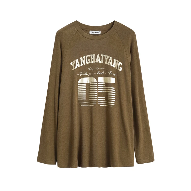 【妹妹专属】YANGHAIYANG 2024AW幸运05数字长袖上衣