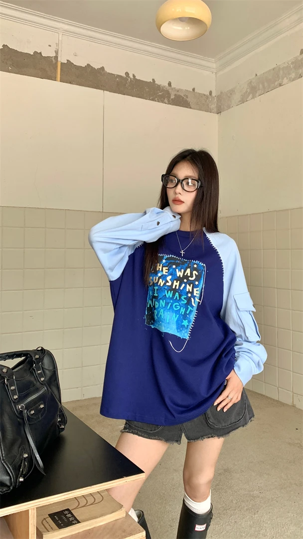 【邵邵专属】YANGHAIYANG 2024AW爱心彩钻牛仔短裤