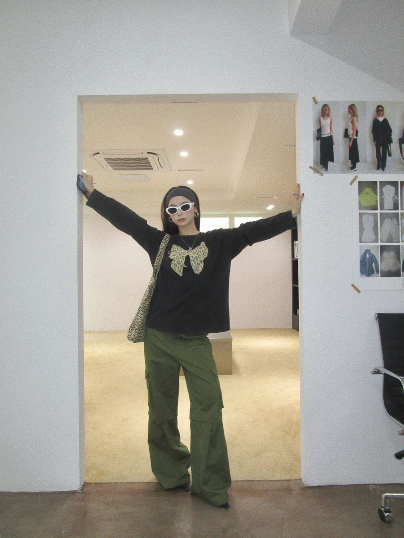 【妹妹专属】YANGHAIYANG 24AW 多口袋拉链工装裤