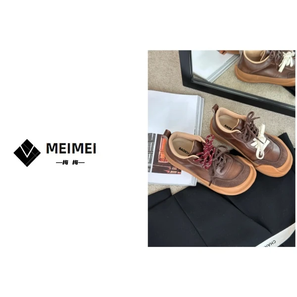 XMM.【2024早秋中古风芒果头】时尚百搭复古潮鞋低帮百搭6900-1367