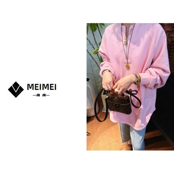 XMM.<拉链卫衣>秋冬新款时尚百搭洋气休闲小众加绒长袖卫衣-7813