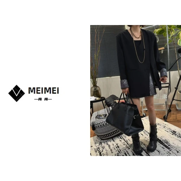 XMM.【星光大道套装】秋季新款长袖时尚休闲潮流高级纯色百搭设计师