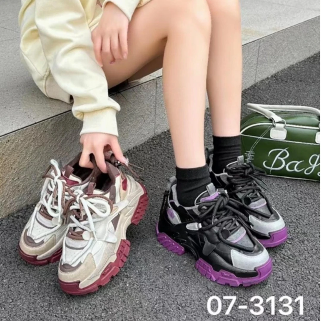 【鞋子】3131-潮流百搭老爹鞋时尚运动女款复古厚底（CK）