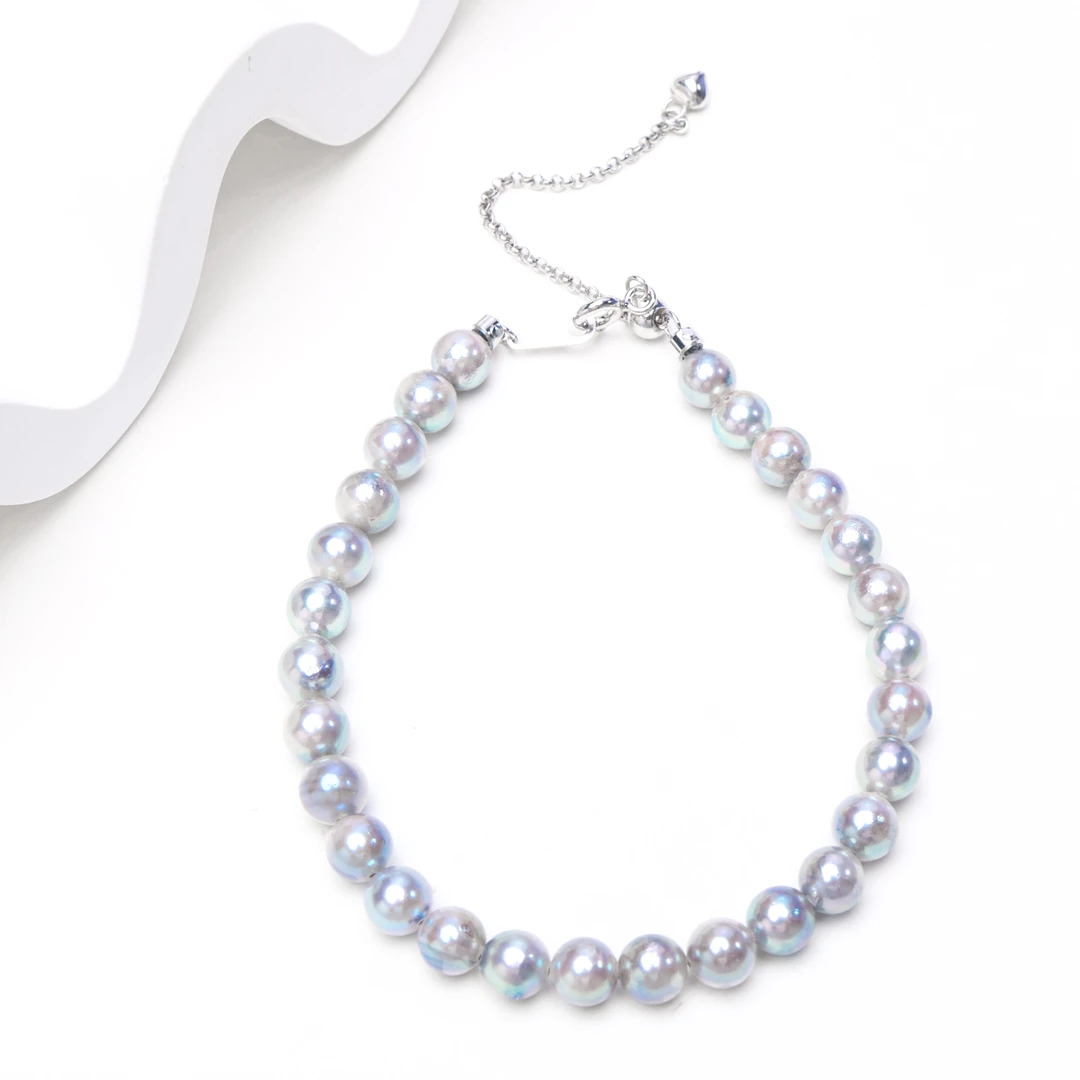 【小迪甄选】海水真多麻色5-6mm珍珠手链