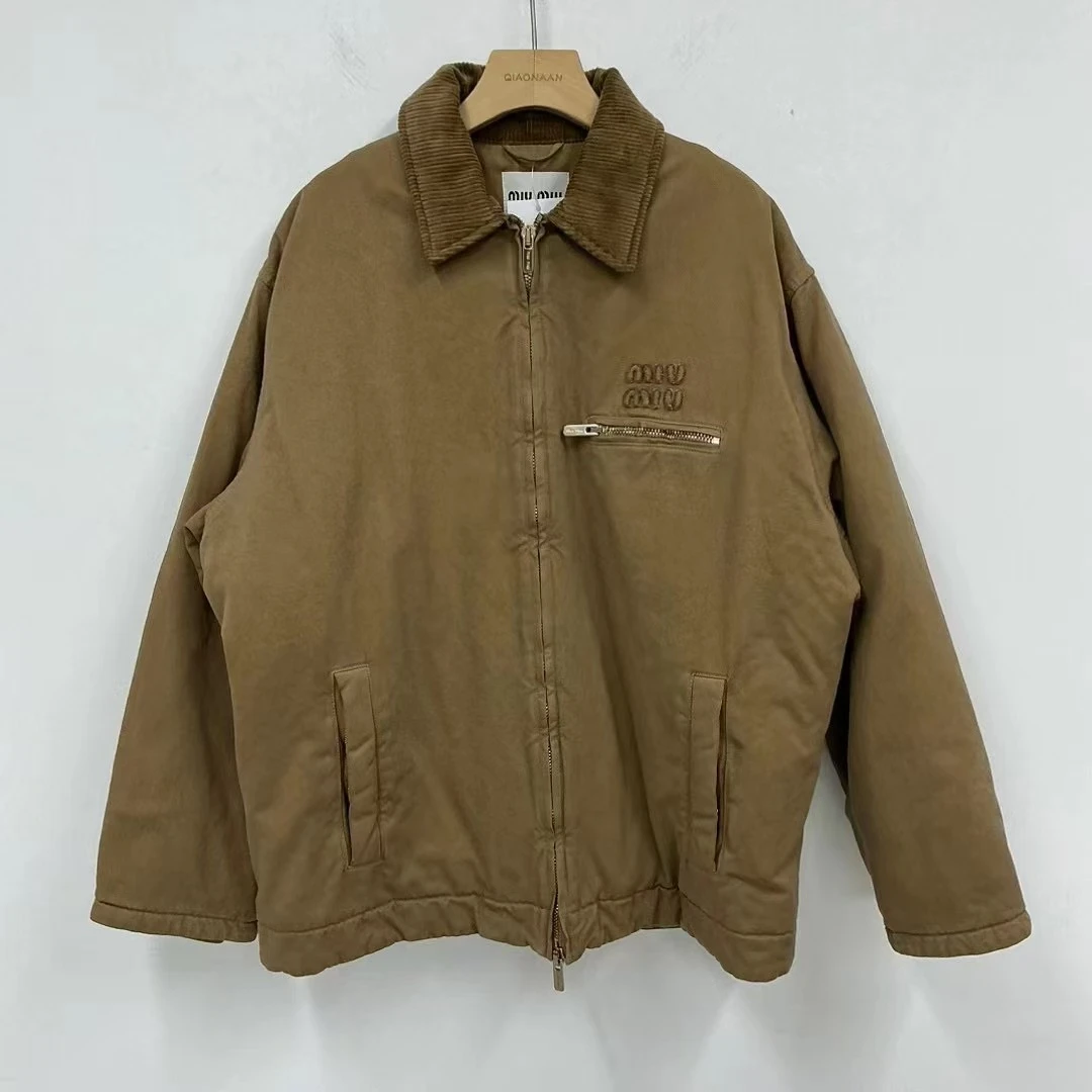 MIUMIU缪缪 24年新款 底特律夹克 全新带吊42码