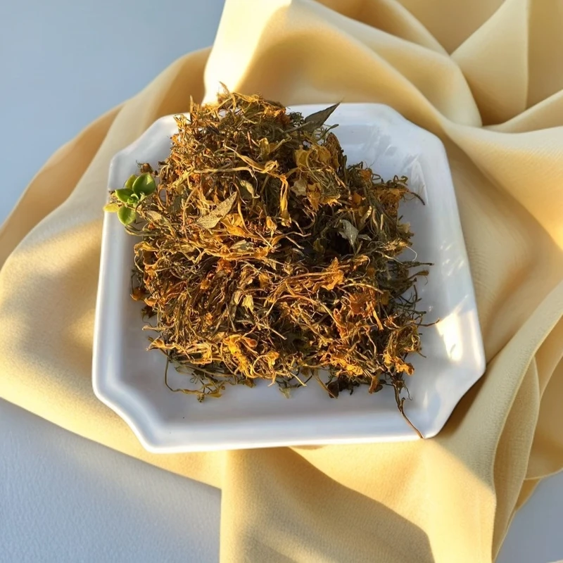 金银花之乡绥阳县高山农家种植金银花香味浓郁传统晒干小叶菜