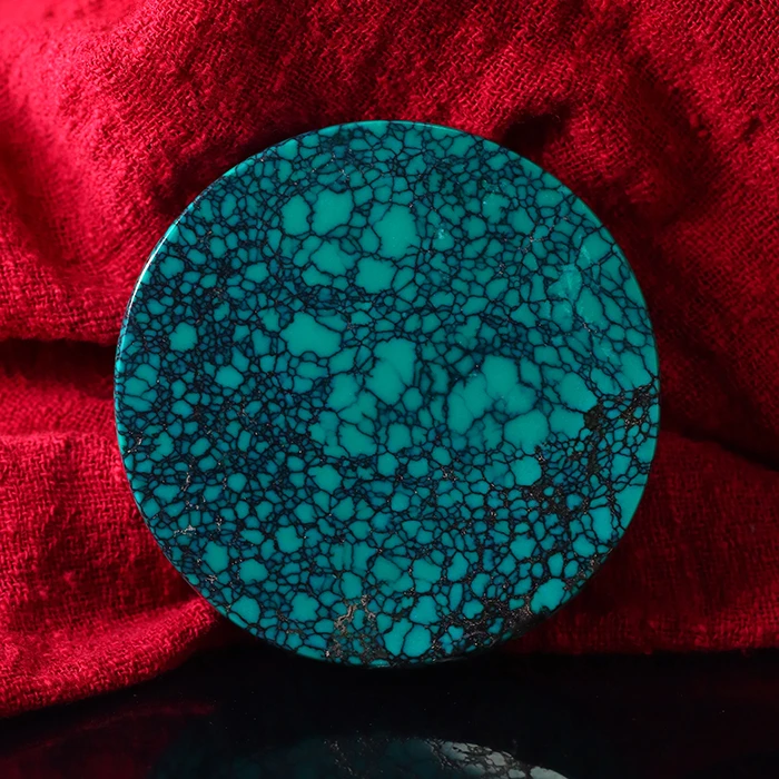 收藏级玉化料绿松石乌兰花镯心 瓷度极高