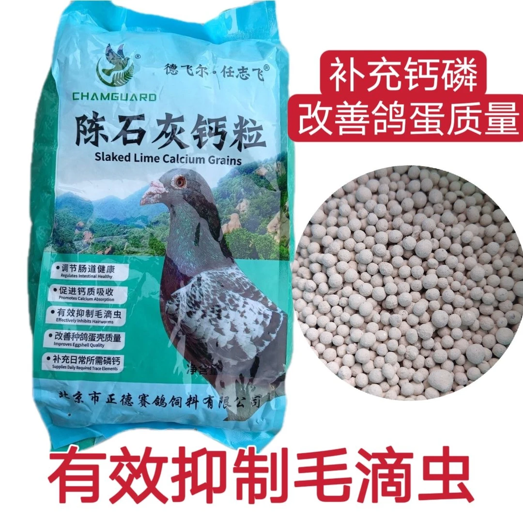 赛鸽陈石灰颗粒鸽子陈石灰