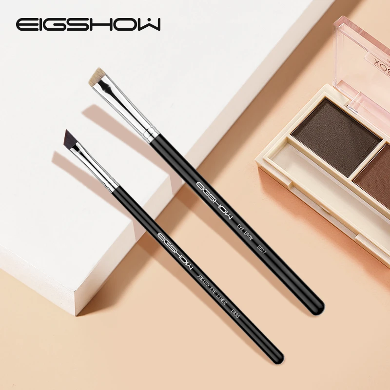 EIGSHOW刀锋眼线刷E835/E837斜角超细卧蚕化妆师专用初学者化妆刷