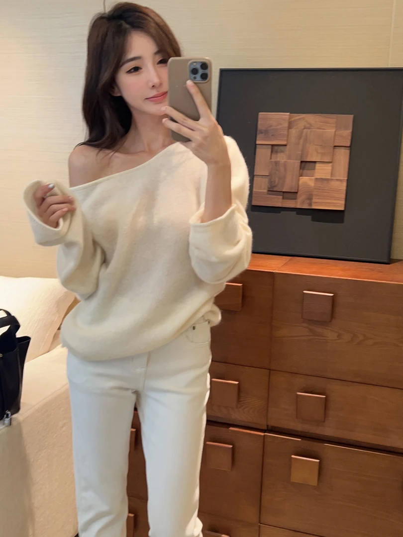 【牦牛绒斜肩毛衣】SY1259