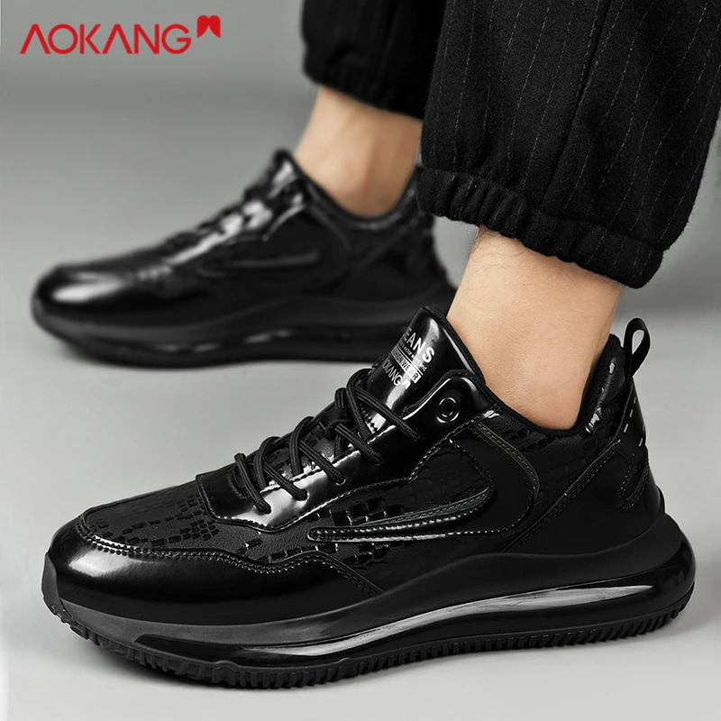 Aokang/奥康2022年秋季新款运动男鞋新款时尚商务风潮流百搭男鞋