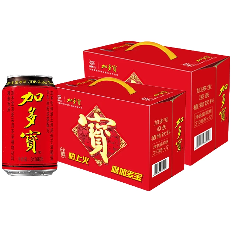 加多宝凉茶饮料310ml*12罐*2箱批发 怕上火喝加多宝包装随机 DRZS