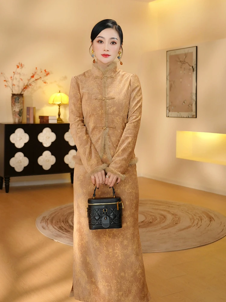 《晓君定制》2918时尚中式国风百搭气质新中式半裙