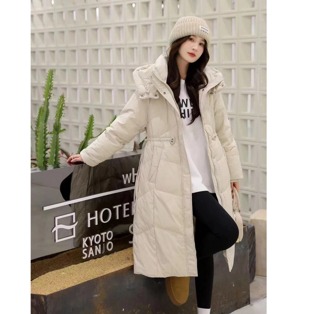 【悦悦】990女冬季新款修身高级感羽绒服立领连帽外套女