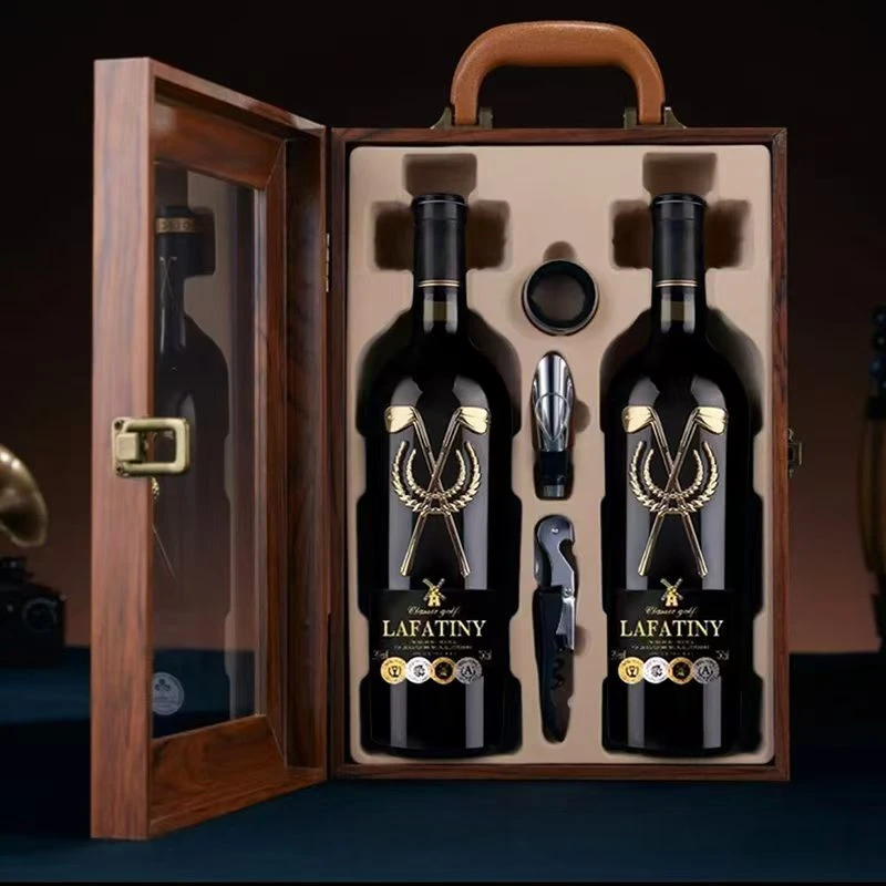 （双支高尔夫干红+木盒）高尔夫干红葡萄酒750ML16.5度