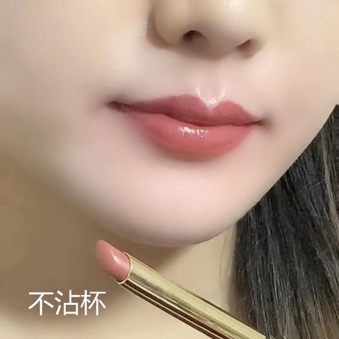 口红奶茶豆沙色不掉色不沾杯不脱色自然色保湿滋润素颜显白小细管