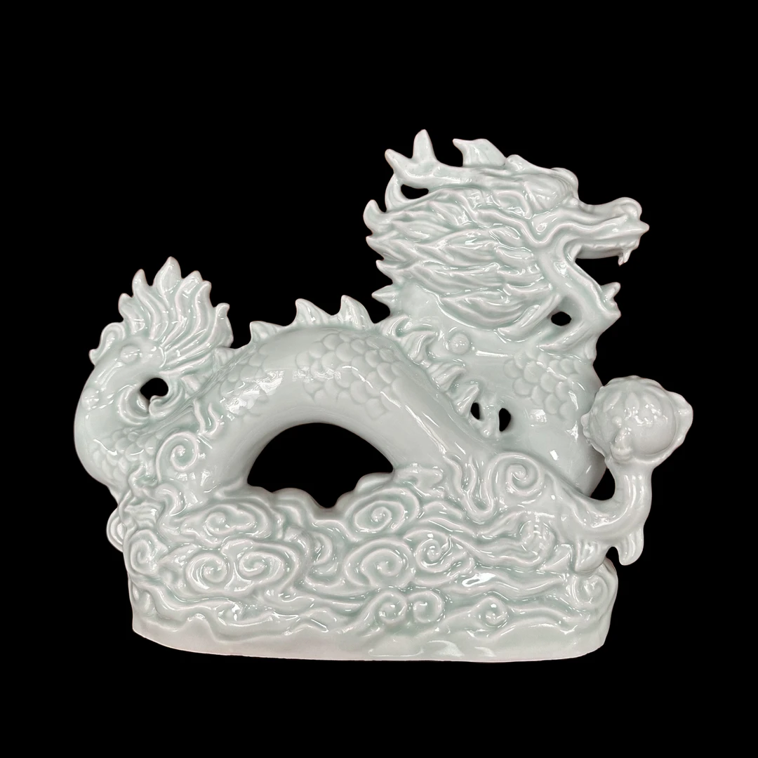 景德镇名瓷孙燕明大师瓷艺术瓷《龙》雕塑名家瓷名师瓷