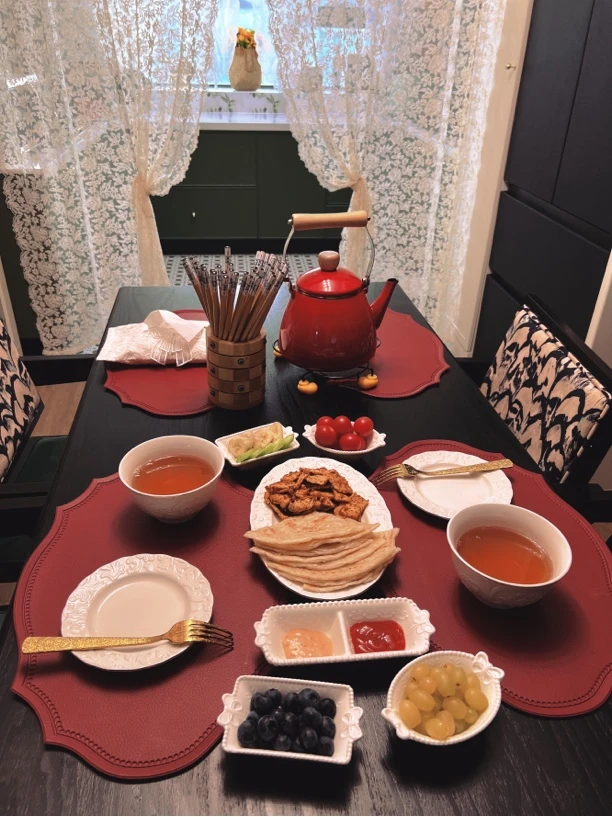 新疆包邮乌市发货 ins风复古仿皮革餐垫