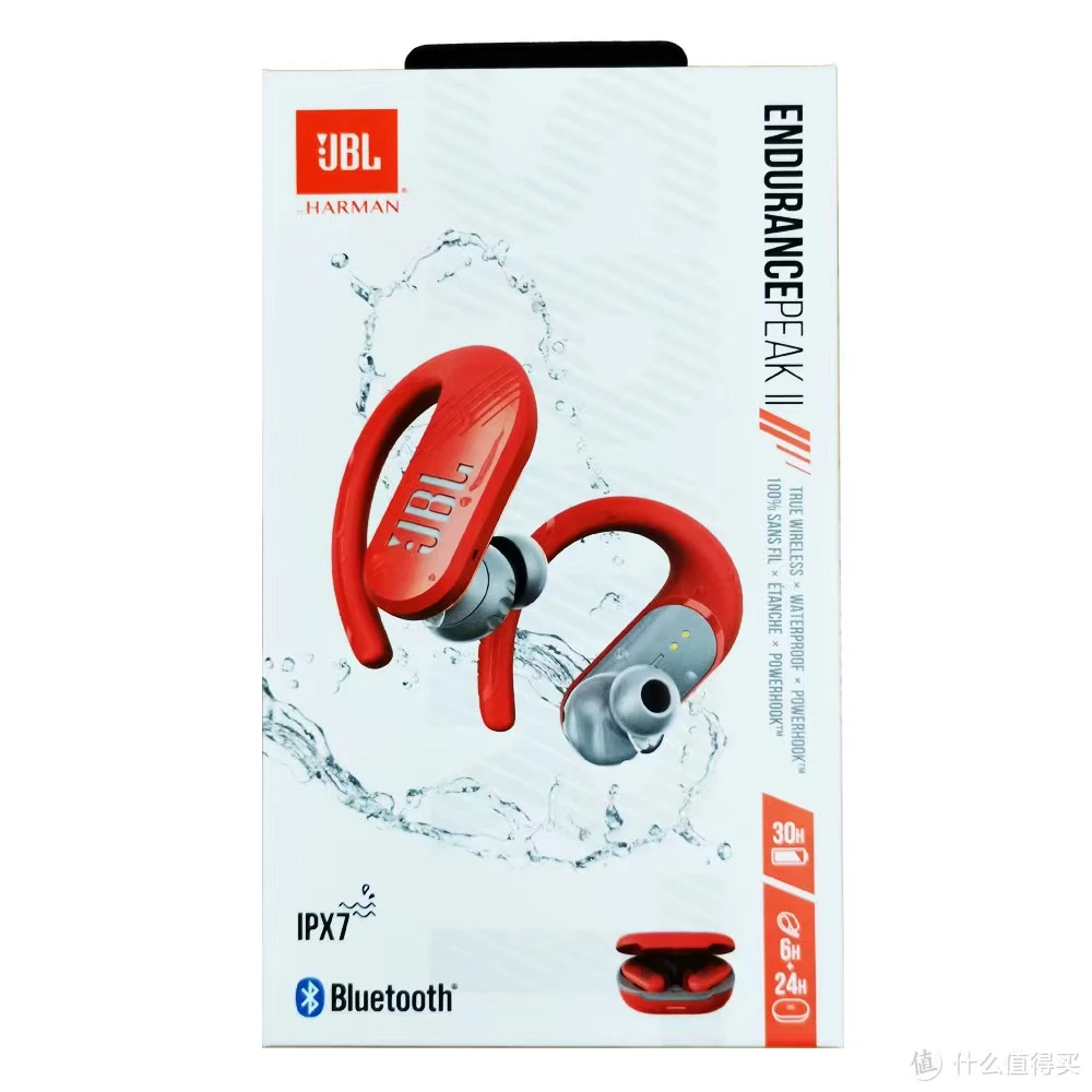 99新 芊优熠品 JBL ENDURANCE PEAK2真无线耳挂式重低音蓝牙耳机