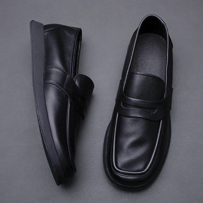 帕达索春季休闲懒人一脚蹬不系带透气百搭乐福鞋豆豆鞋220640-CLG