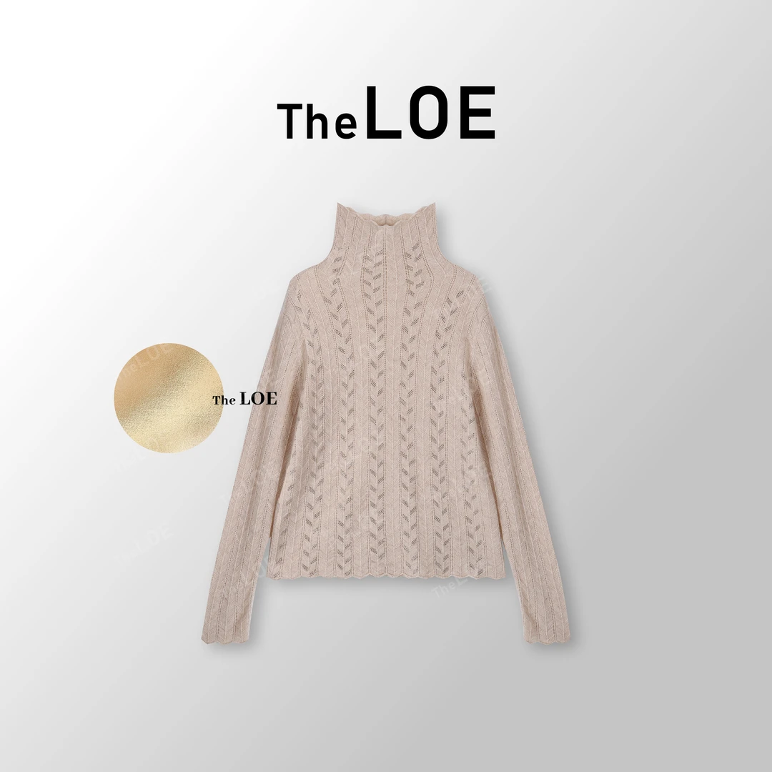 TheLOE/冬装上新【麦芬针织】百分羊毛 高领针织衫#10.18ZZ-G7228