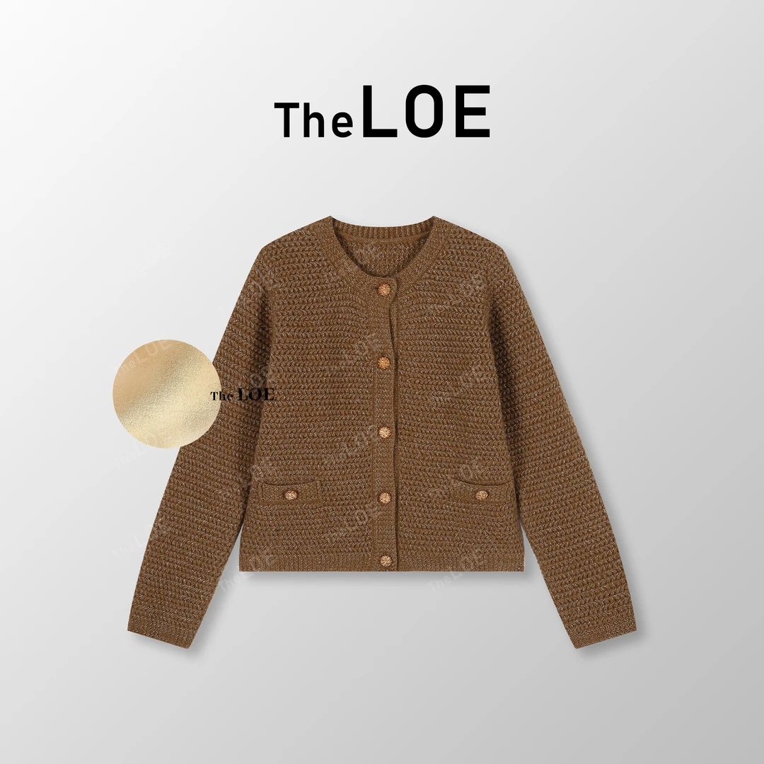 TheLOE/【老钱金扣针织】 百分羊毛金扣贵气针织开衫#08.31ZZ-G7146