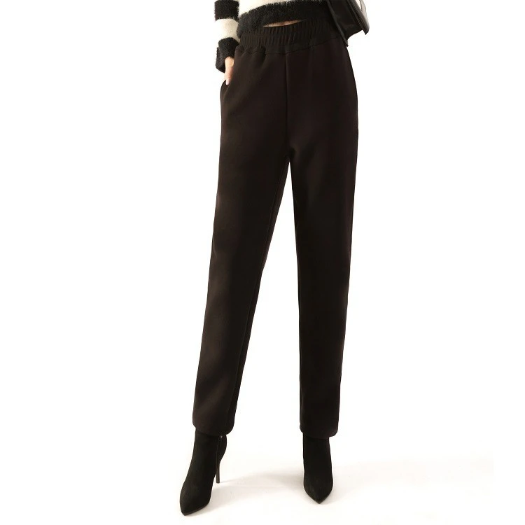 阳离子秋冬春女新款加肥大码显瘦加厚高端时尚挺括保暖时装防风裤