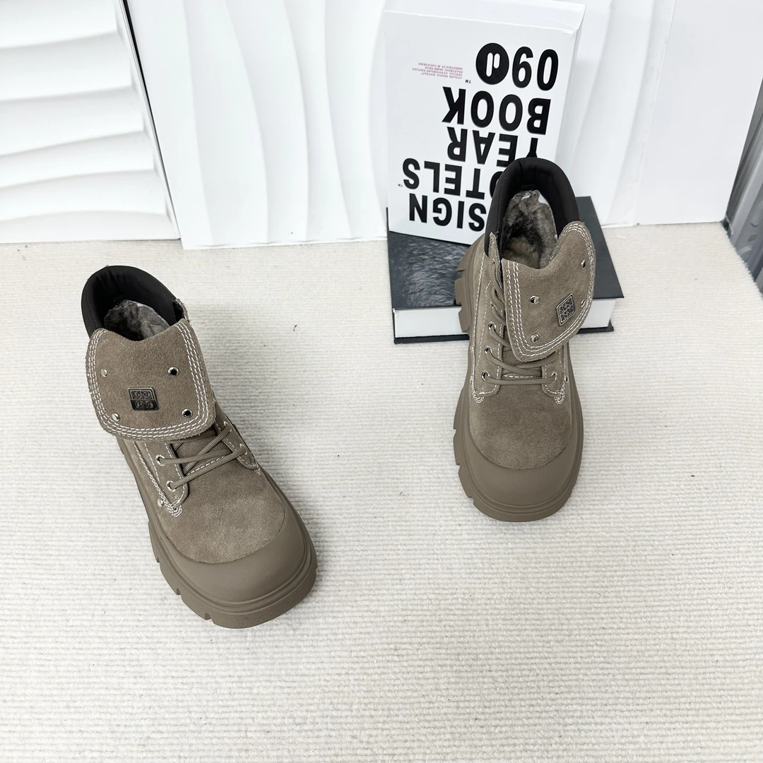 【与然良品】8600-6爆款百搭时尚休闲{二棉}马丁靴D