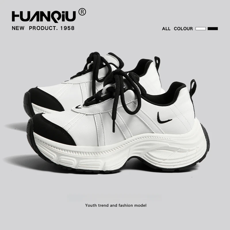 环球老爹鞋女春季新款轻便配裙子百搭白色炸街运动休闲鞋女生