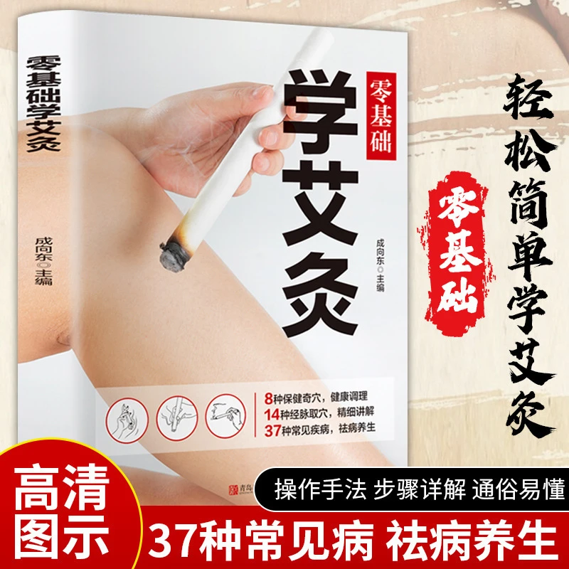 零基础学艾灸 中医艾灸养生书籍家用艾灸穴位零基础学艾灸