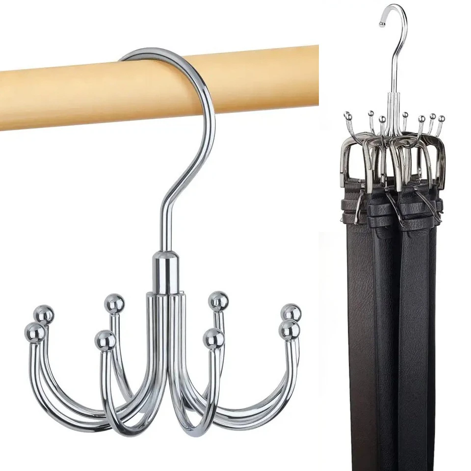 旋转八爪挂钩衣柜挂包包帽子围巾吊带收纳整理多功能挂架收纳架