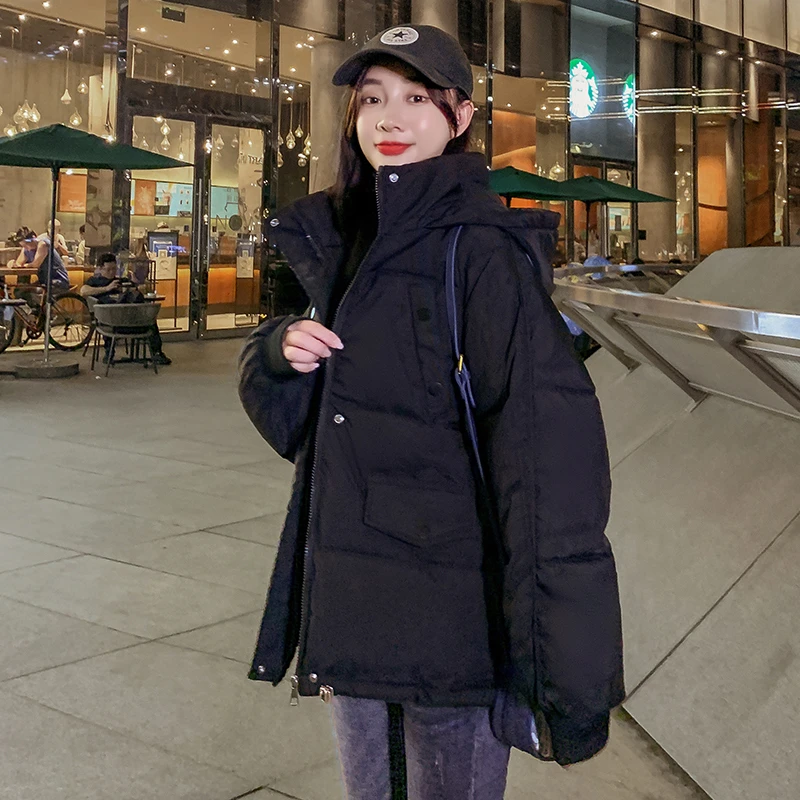 2024秋冬季新款女士高级感时尚韩版加厚棉服小个子宽松棉袄短外套