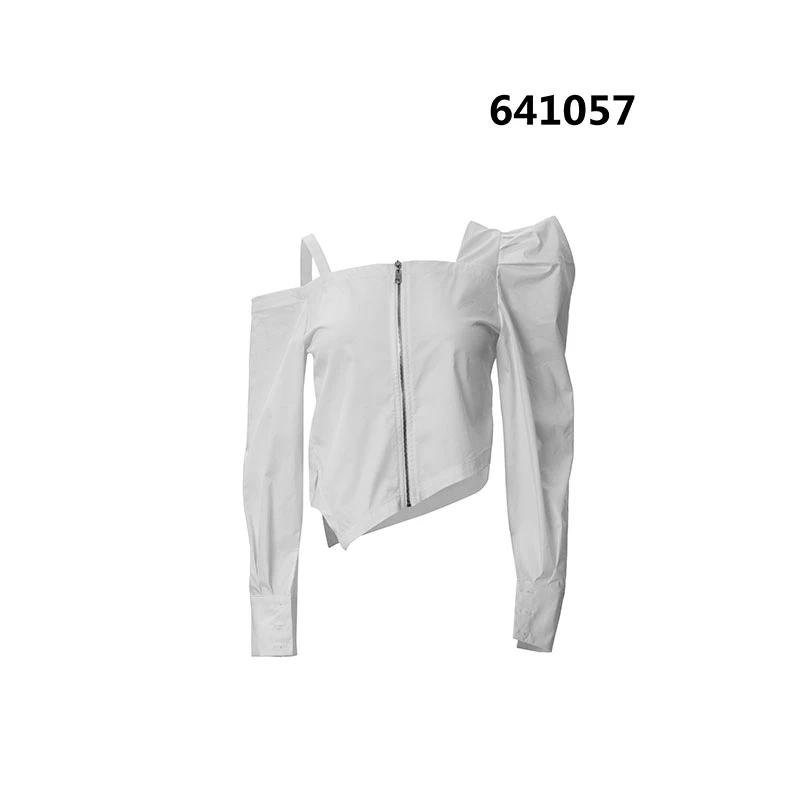 【黄蓉推荐】艾安琪AIANGEL梭织长袖上衣641057