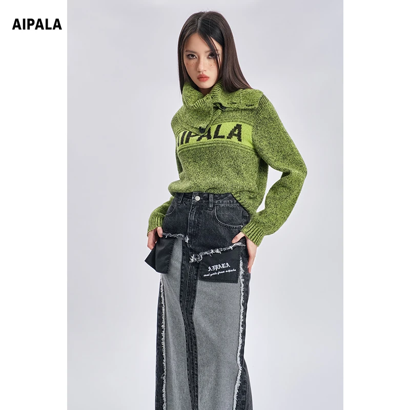 【黄蓉推荐】艾帕拉AIPALA时尚休闲长袖毛衣1D0165