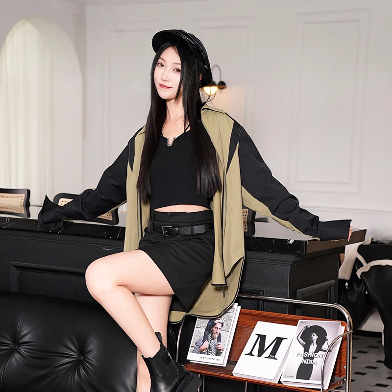 【黄蓉推荐】艾安琪AIANGEL梭织长袖衬衫841257