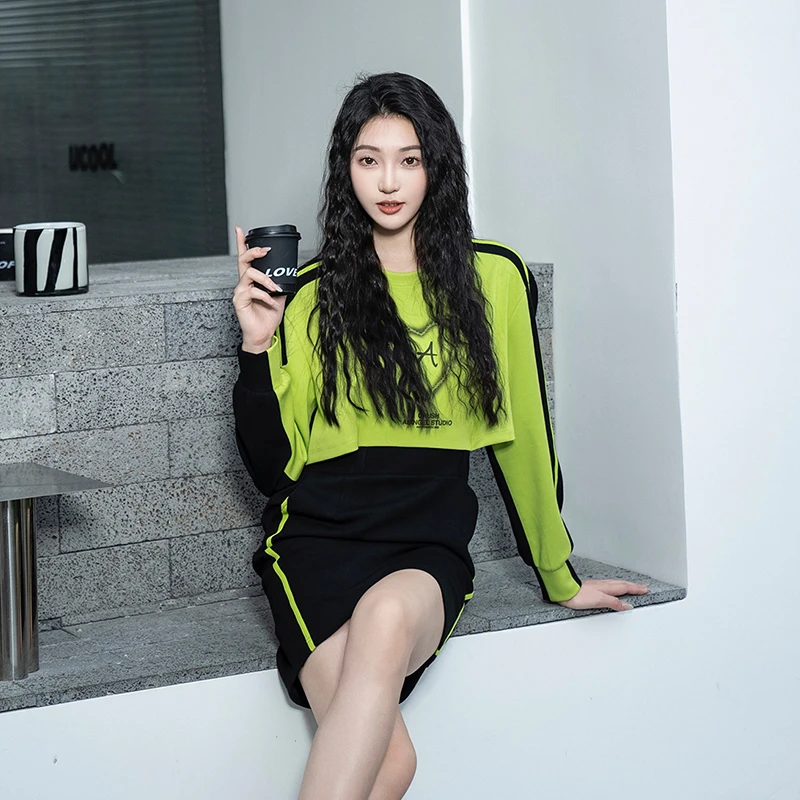 【黄蓉推荐】艾安琪AIANGEL时尚长袖连衣裙841158