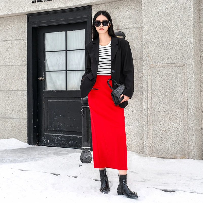 【诗语专属】时尚中腰长裙841203