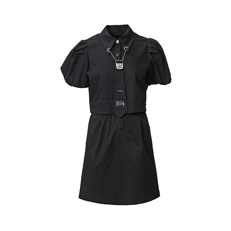 【黄蓉推荐】艾安琪AIANGEL中长款短袖连衣裙841099