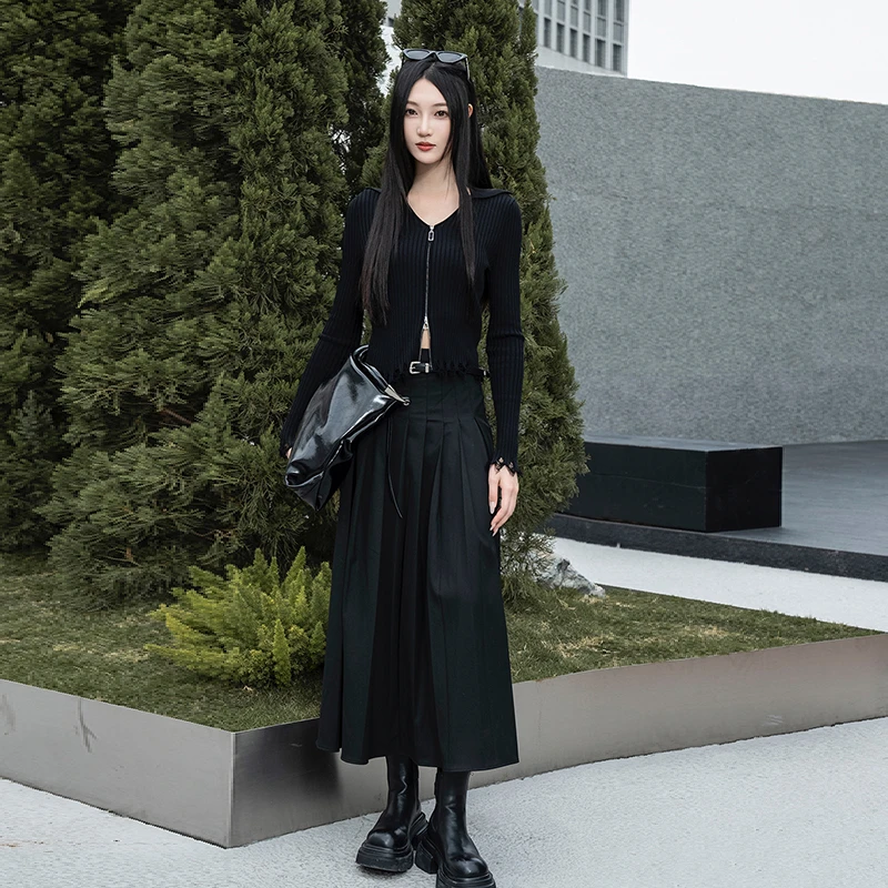 【诗语专属】百搭休闲梭织半裙841301