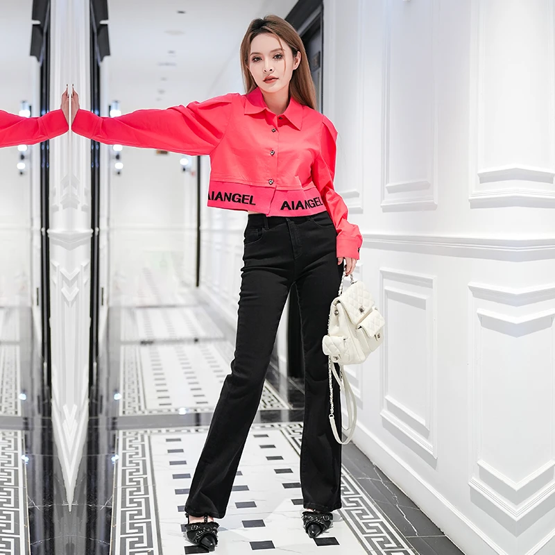 【诗语专属】时尚中腰牛仔长裤841320