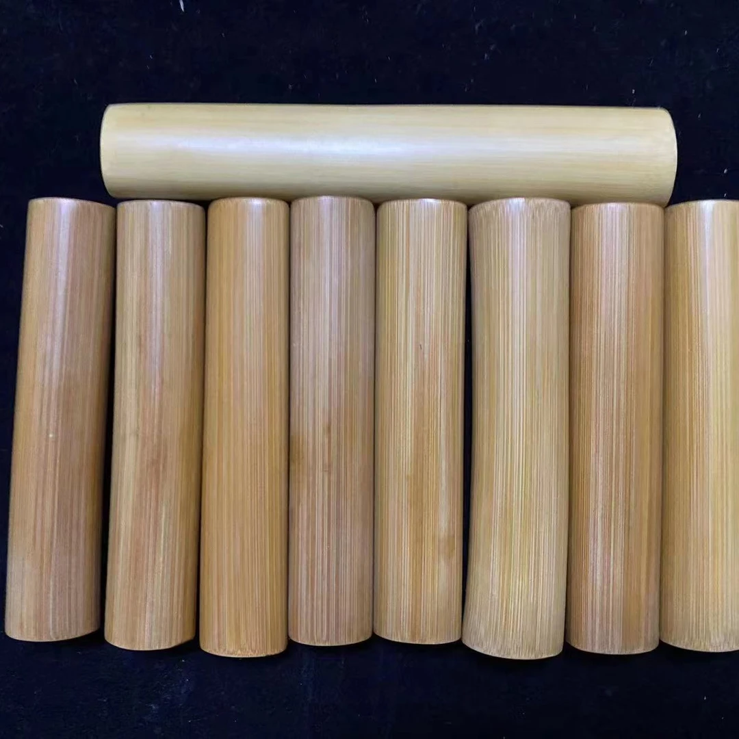 实心竹摆件把件桌面摆件