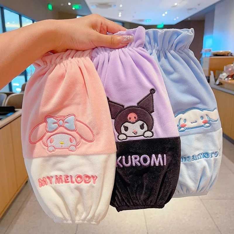 5-12岁学生写字加长护袖防污儿童秋冬毛绒套袖防脏女童美乐蒂袖套