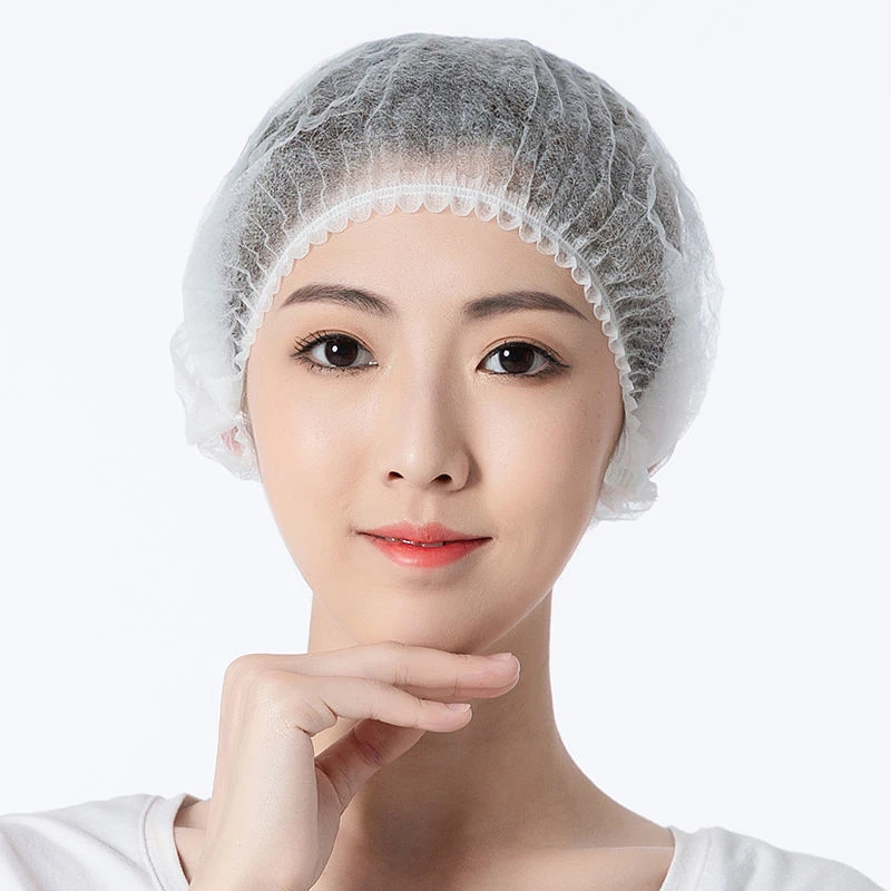 一次性防尘帽子美容院纹绣师女透气工作头套无纺布食品帽护头发