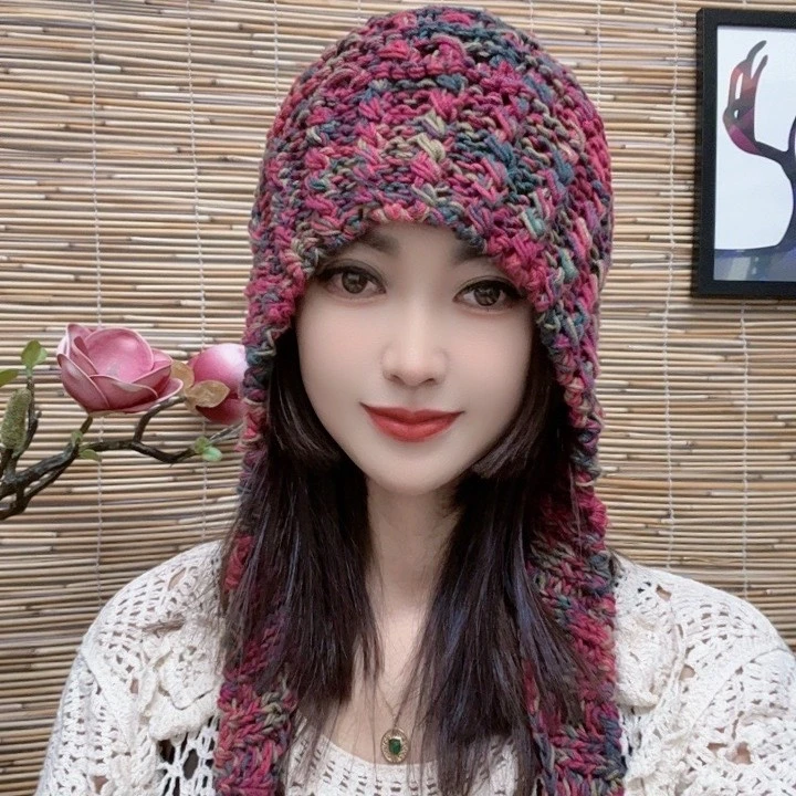 休闲百搭显脸小（牛奶棉彩线单层）三个球帽子