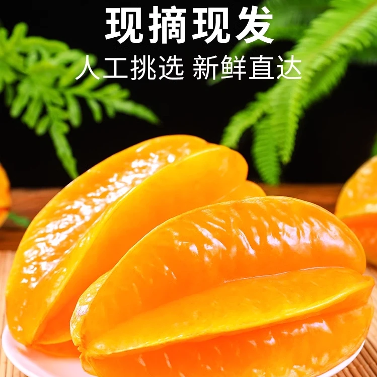 正宗下河树上熟甜杨桃大果新鲜采摘水果产地直发皮薄肉厚清甜多汁